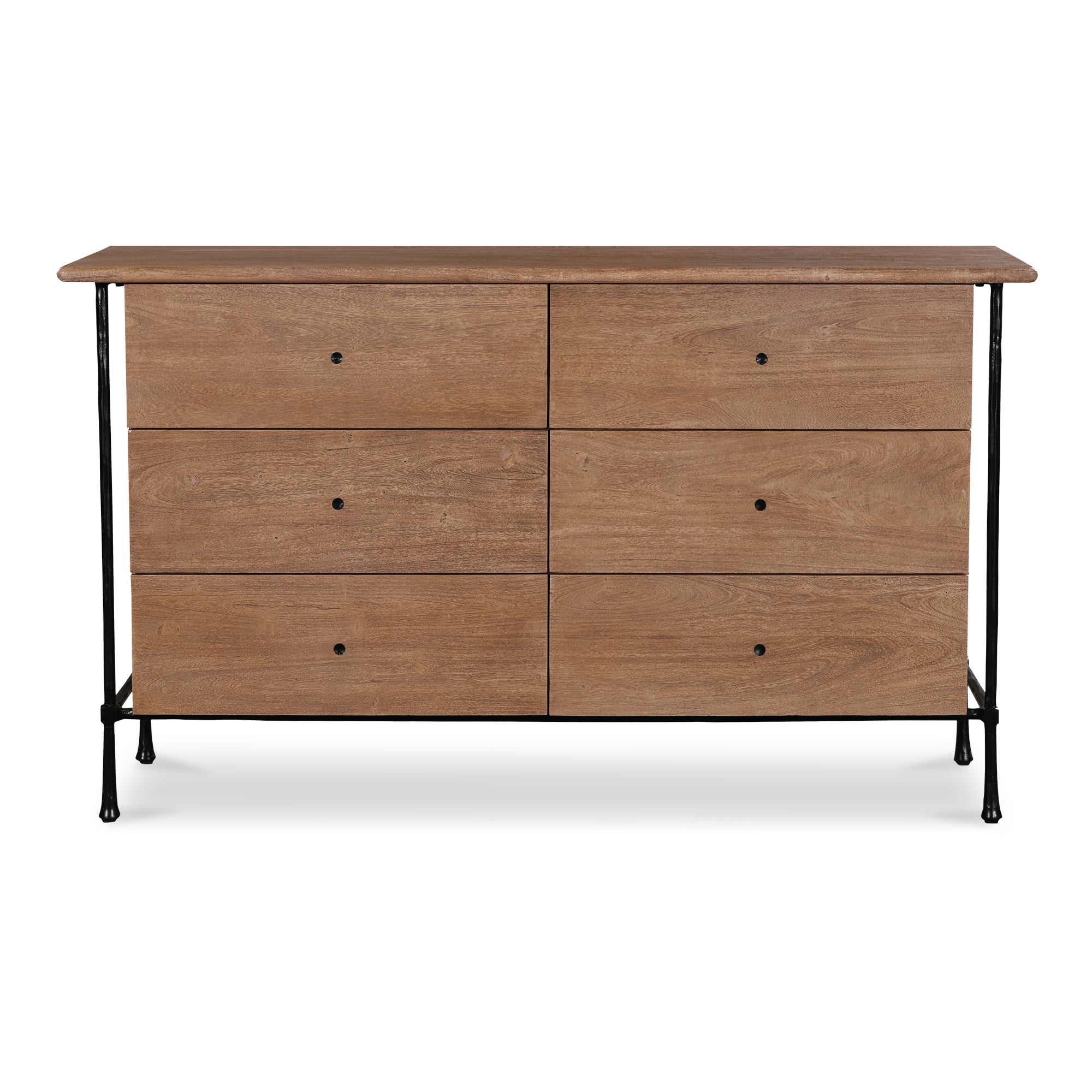 Rene 6 Drawer Dresser Brown Rene 6 Drawer Dresser Brown