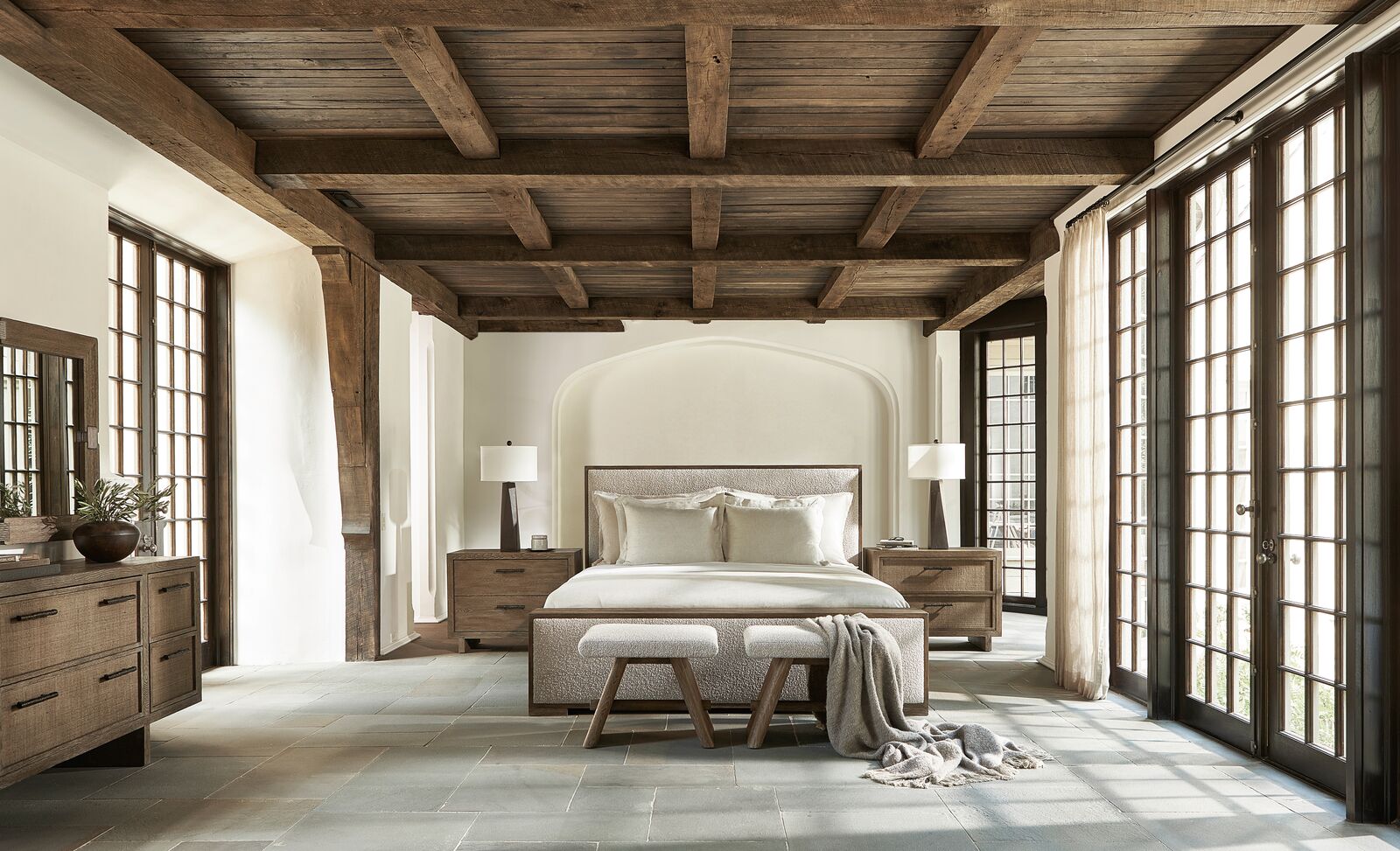 Casa Paros Panel King Bed | Bernhardt - K1857 - 317FR09, 317H09