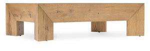 Wade Chunky Rectangle Cocktail Table - Light Wood | Hooker Furniture - M08-80310-80