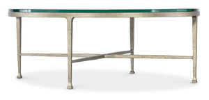 Cora Glass Top Round Coffee Table - Gold | Hooker Furniture - M14-80111-95