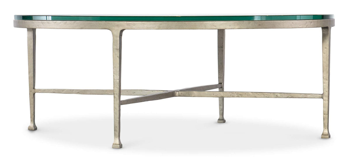 Cora Glass Top Round Coffee Table