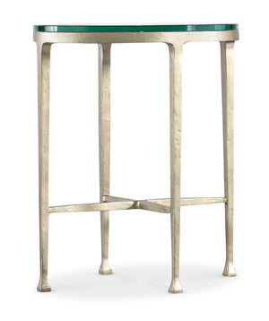 Cora Glass Top Oval Drink Table - Gold | Hooker Furniture - M14-80117-95