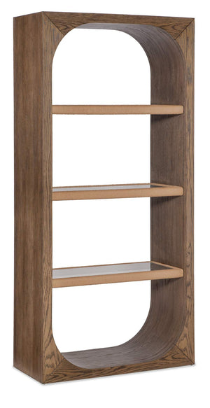 Nevis Bookcase - Medium Wood | Hooker Furniture - M23-50112-85