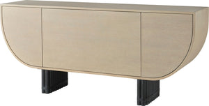 Aruba Credenza - Straw Case/Ink Legs | McGuire Furniture - MCA1663