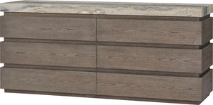 Corsica Dresser - Stream Onyx with Madeira | McGuire Furniture - MCA1700