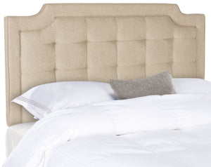 Sapphire Hemp Tufted Linen Headboard - Hemp - King | Safavieh - MCR4047G-K