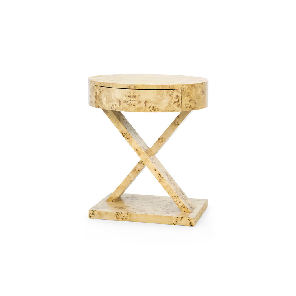 Modena 1-Drawer Side Table - Burl | Villa & House - MDE-110-24