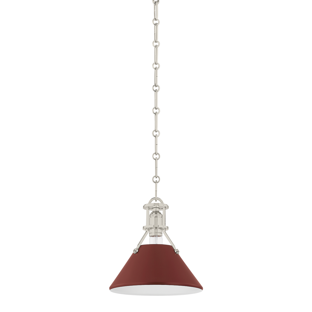 Polished Nickel/Soft Crimson