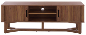 Ilyum 2 Shelf Tambour Doors Sideboard | Safavieh - MED3110