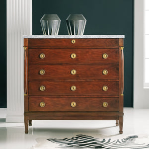Walnut Chest with Columns  | Modern History - MH1061F01