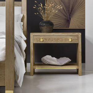 Mirage Bedside Table - Weathered Oak | Modern History - MH1102F01