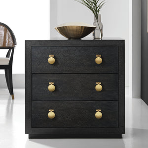 Mirage Bedside Chest - Black Lacewood | Modern History - MH1115F02