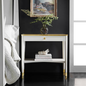 Niles Bedside Table - White | Modern History - MH1150F01