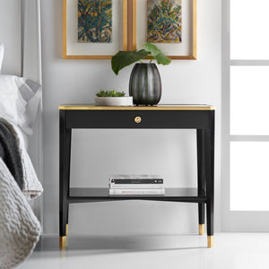 Niles Bedside Table - Ebony | Modern History - MH1150F02