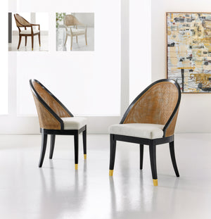 Lyon Side Chair - Ebony | Modern History - MH1232F02