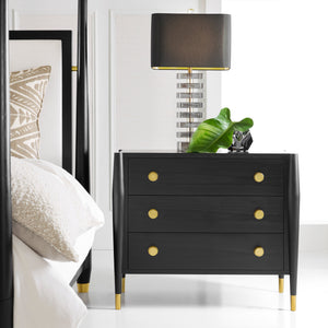 Concourde Bedside Chest - Ebony | Modern History - MH1247F01