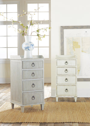 Four Drawer Gustavian Bedside Cabinet - Grey | Modern History - MH377F01