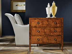 Three Drawer Chest on Legs - Burl | Modern History - MH495F01