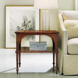 Classical End Table With Shelf - Walnut | Modern History - MH577F01