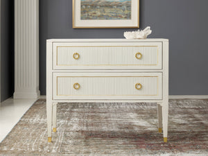 Swedish Reeded Two Drawer Chest | Modern History - MH888F02