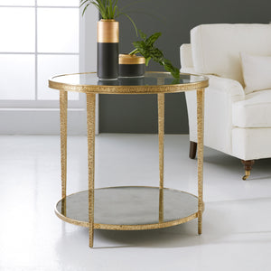 Sculpture Round Table - Antique Brass | Modern History - MH996F03