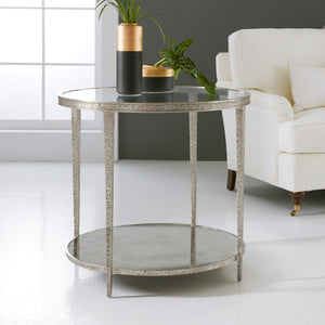 Sculpture Round Table - Ant. Aluminum | Modern History - MH996F04