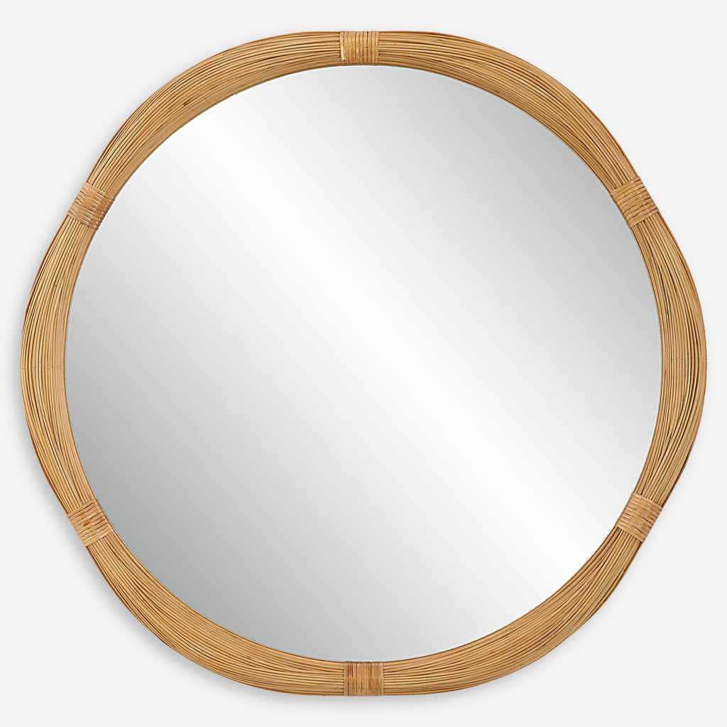 Uttermost Salina Round Bamboo Mirror - 09960
