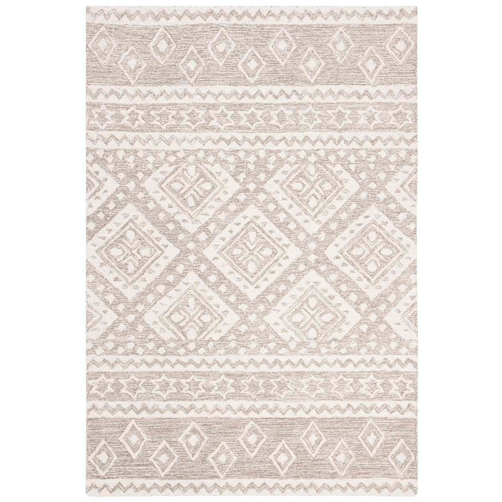 Micro-Loop 501 Rug | Safavieh - MLP501 - Dark Grey / Ivory