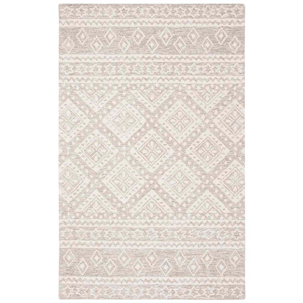 Micro-Loop 501 Rug | Safavieh - MLP501 - Dark Grey / Ivory