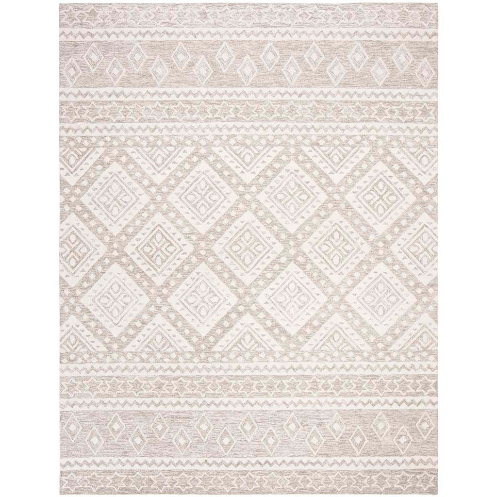Micro-Loop 501 Rug | Safavieh - MLP501 - Dark Grey / Ivory