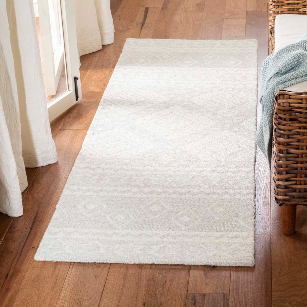Micro-Loop 501 Rug | Safavieh - MLP501 - Grey / Ivory