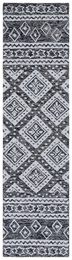 Micro-Loop 501 Rug | Safavieh - MLP501 - Black / Grey