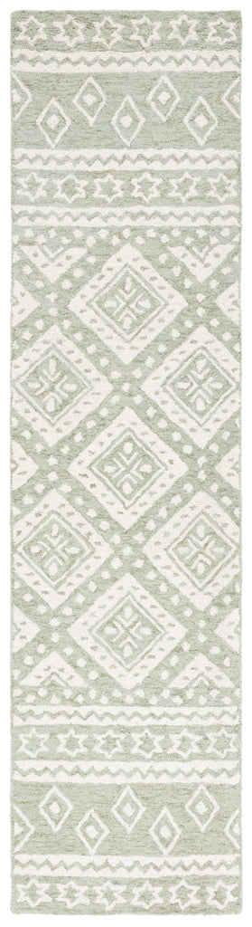 Micro-Loop 501 Rug | Safavieh - MLP501 - Sage / Ivory