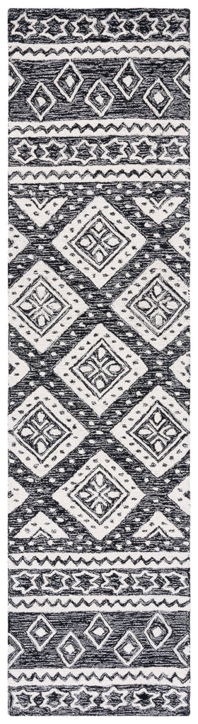 Micro-Loop 501 Rug | Safavieh - MLP501 - Black / Ivory