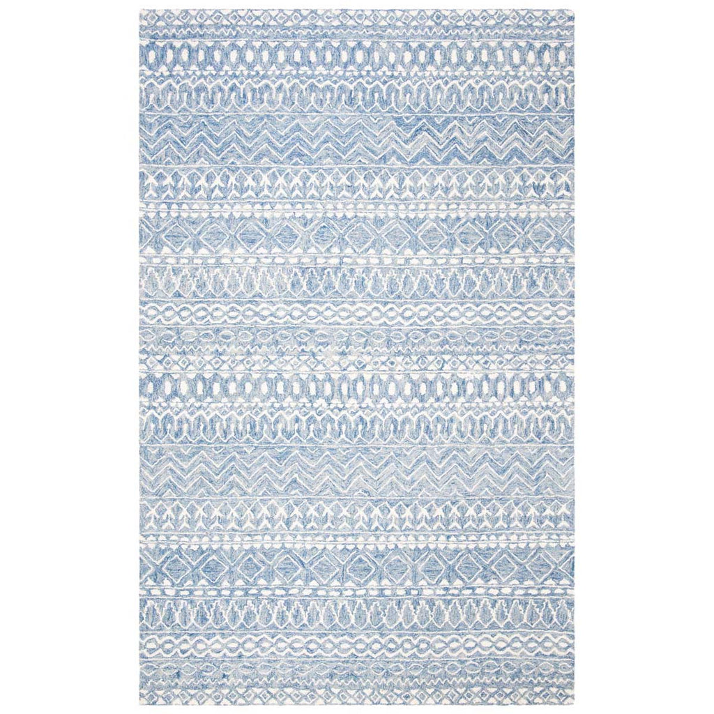 Micro-Loop 502 Rug | Safavieh - MLP502 - Blue / Ivory