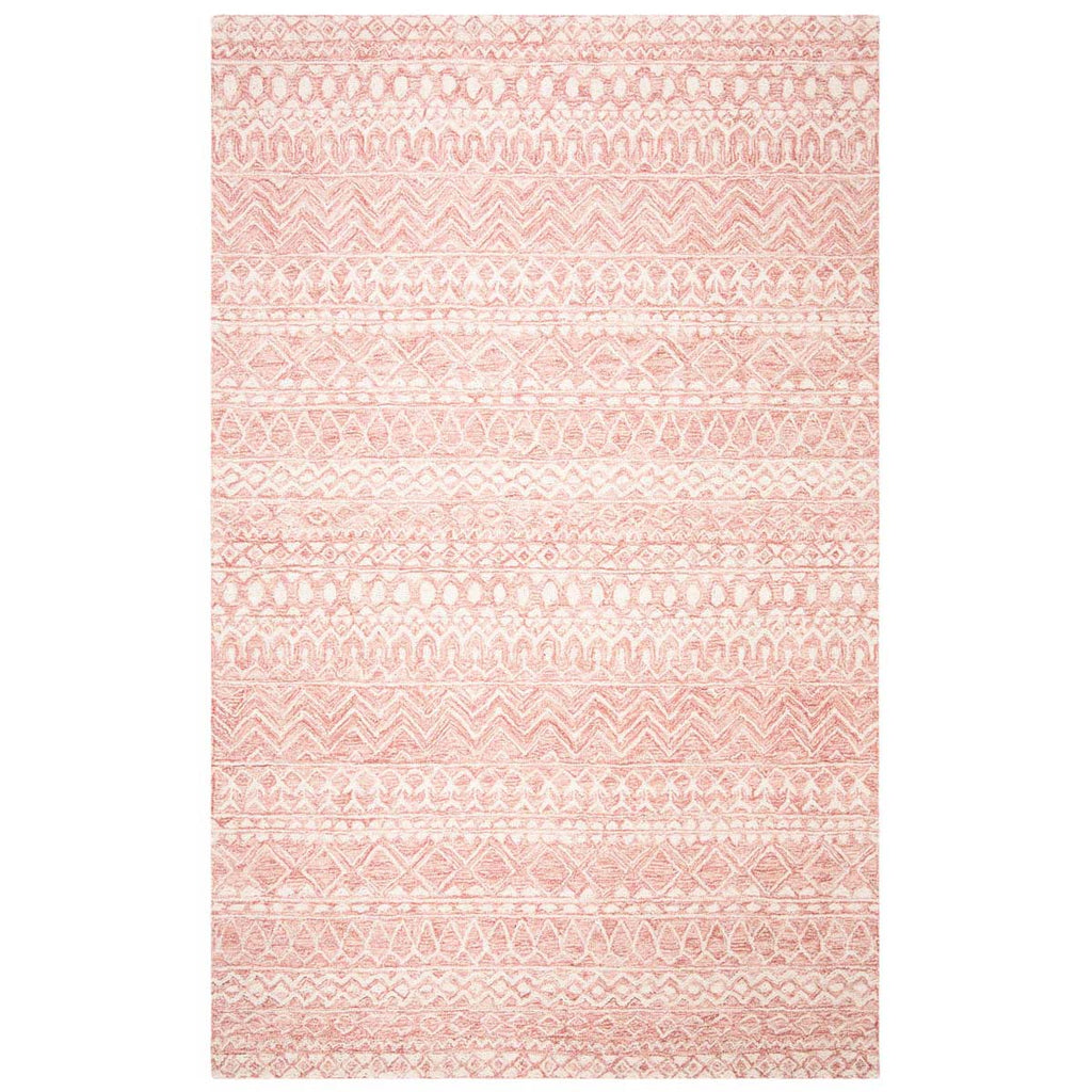 Micro-Loop 502 Rug | Safavieh - MLP502 - Pink / Ivory
