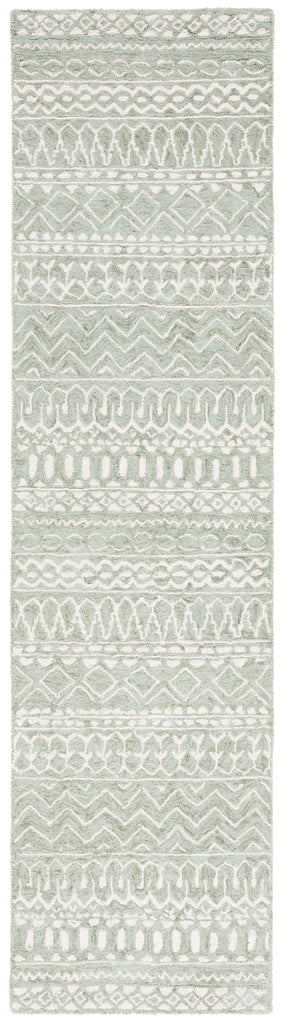 Micro-Loop 502 Rug | Safavieh - MLP502 - Sage / Ivory