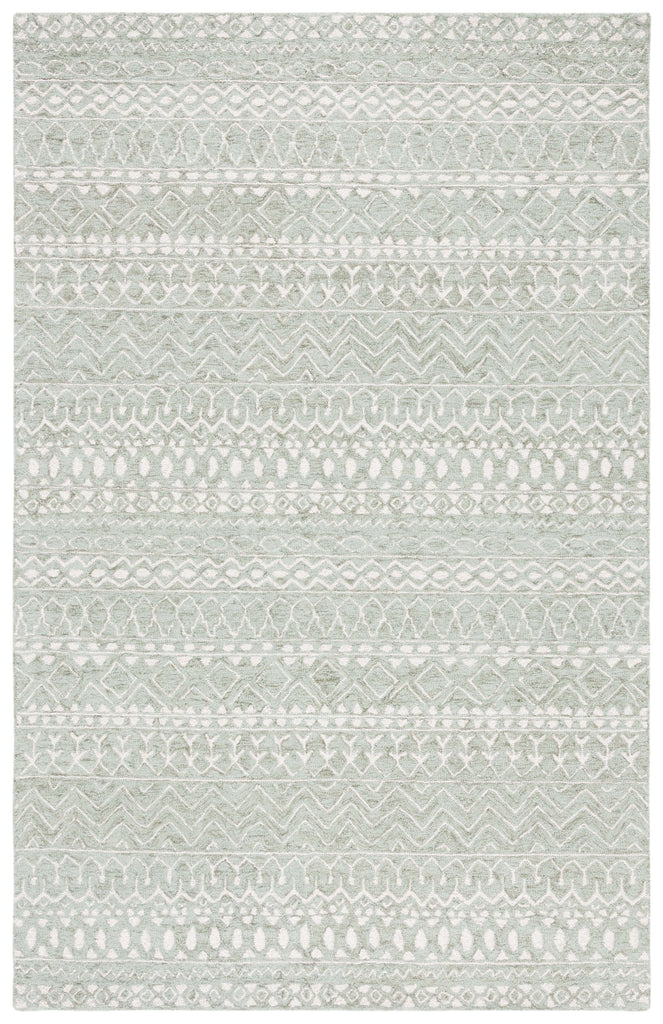 Micro-Loop 502 Rug | Safavieh - MLP502 - Sage / Ivory