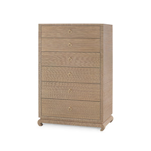 Ming Tall 6-Drawer - Flax Brown | Villa & House - MNG-275-464