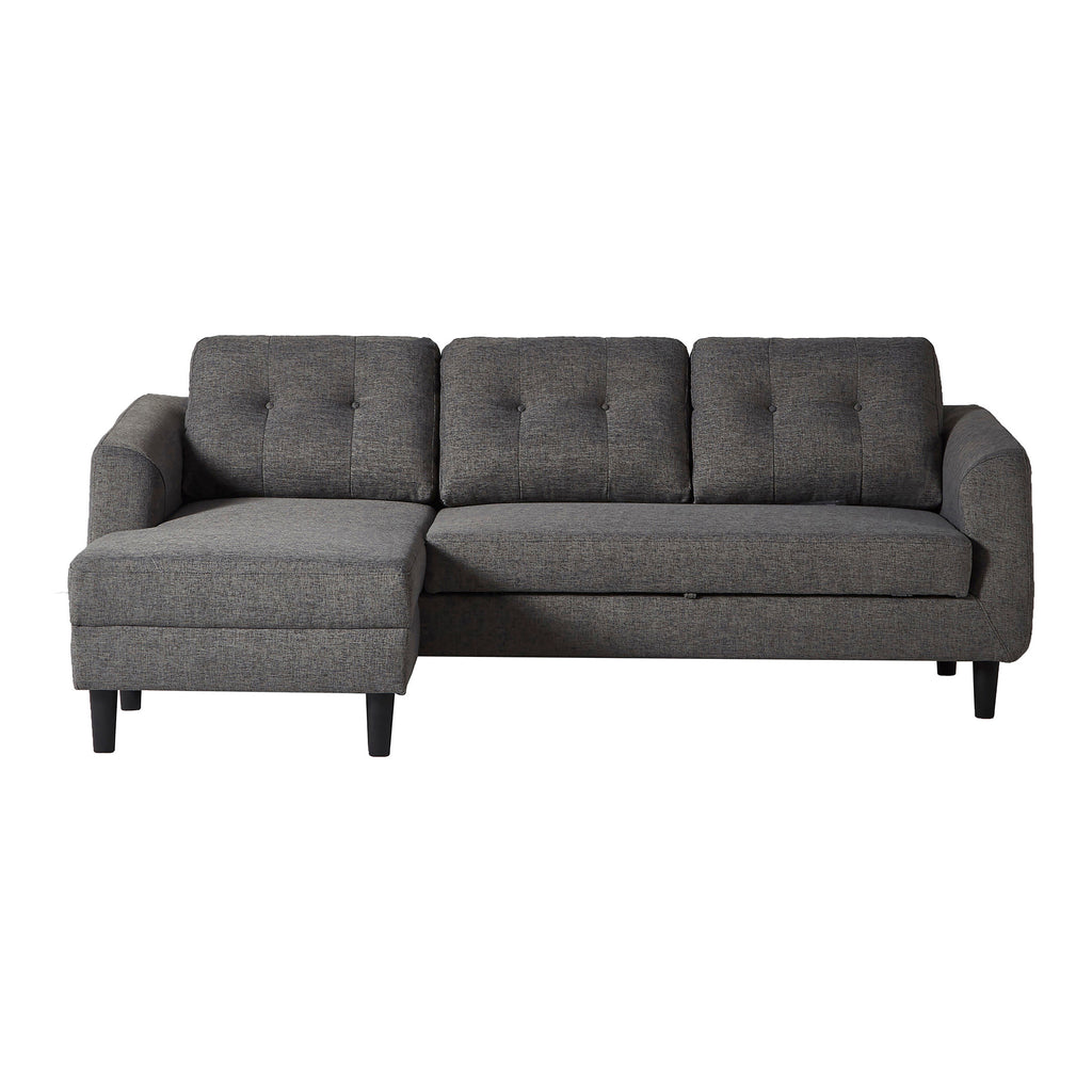 Belagio Sofa Bed With Chaise Beige Left | Moe's Furniture - MT-1019-07-L