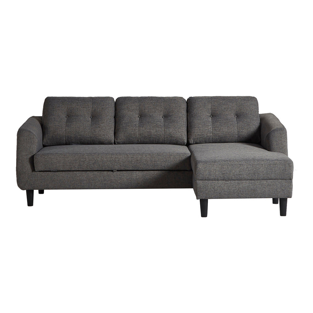 Belagio Sofa Bed With Chaise Beige Right | Moe's Furniture - MT-1019-07-R