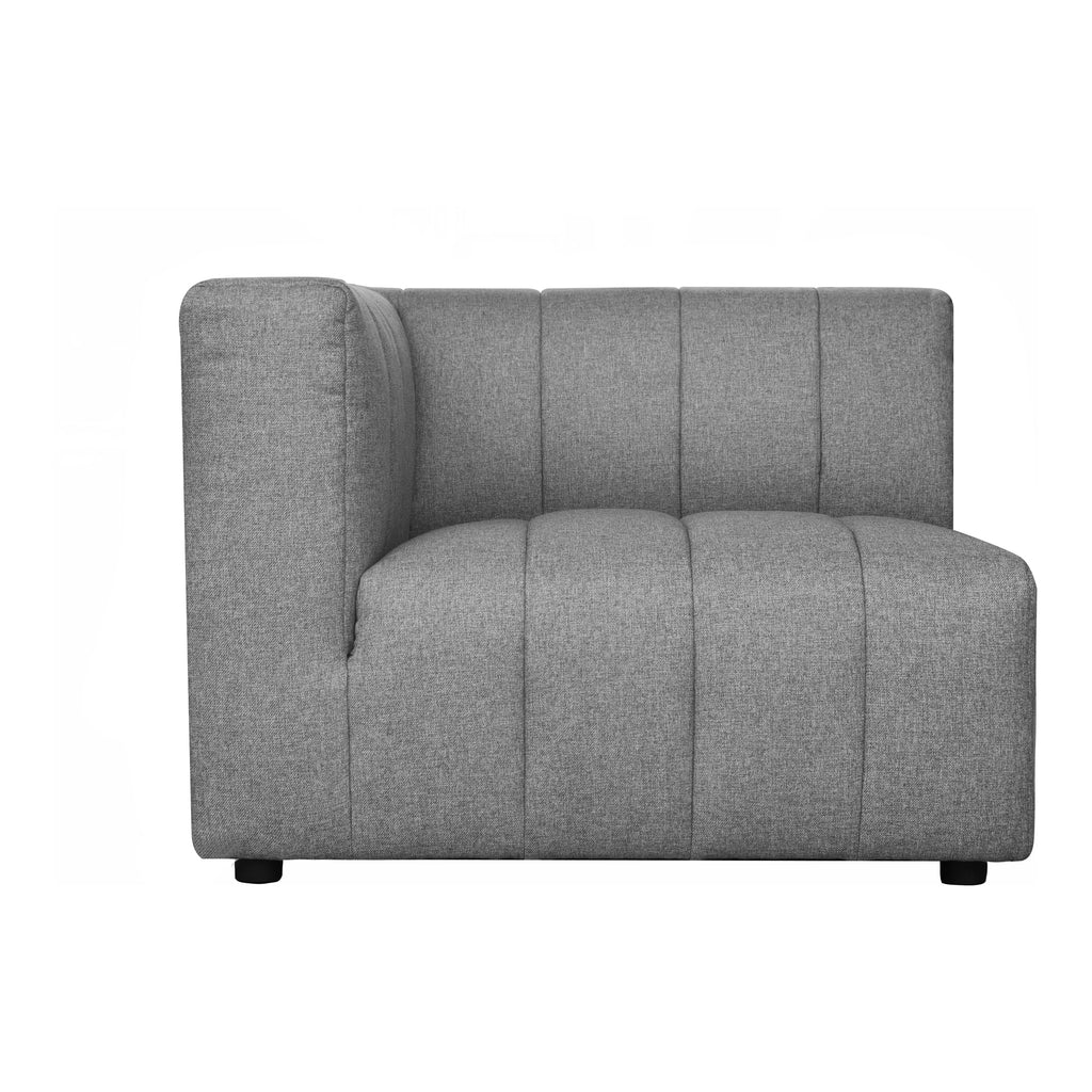 Lyric Arm Chair Left Grey | Moe's Furniture - MT-1022-15