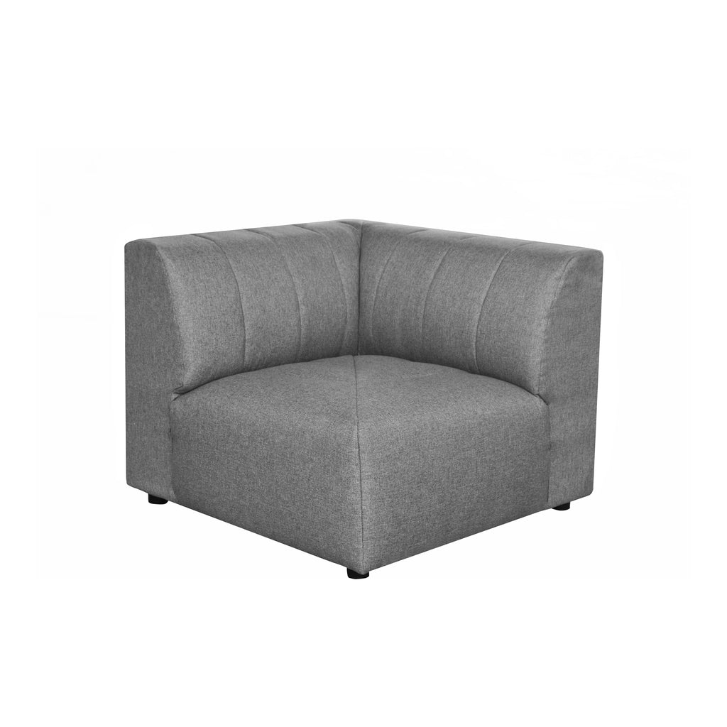 Lyric Corner Chair Grey | Moe's Furniture - MT-1025-15