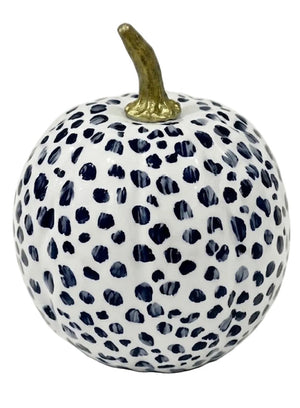Navy Dotted Pumpkin