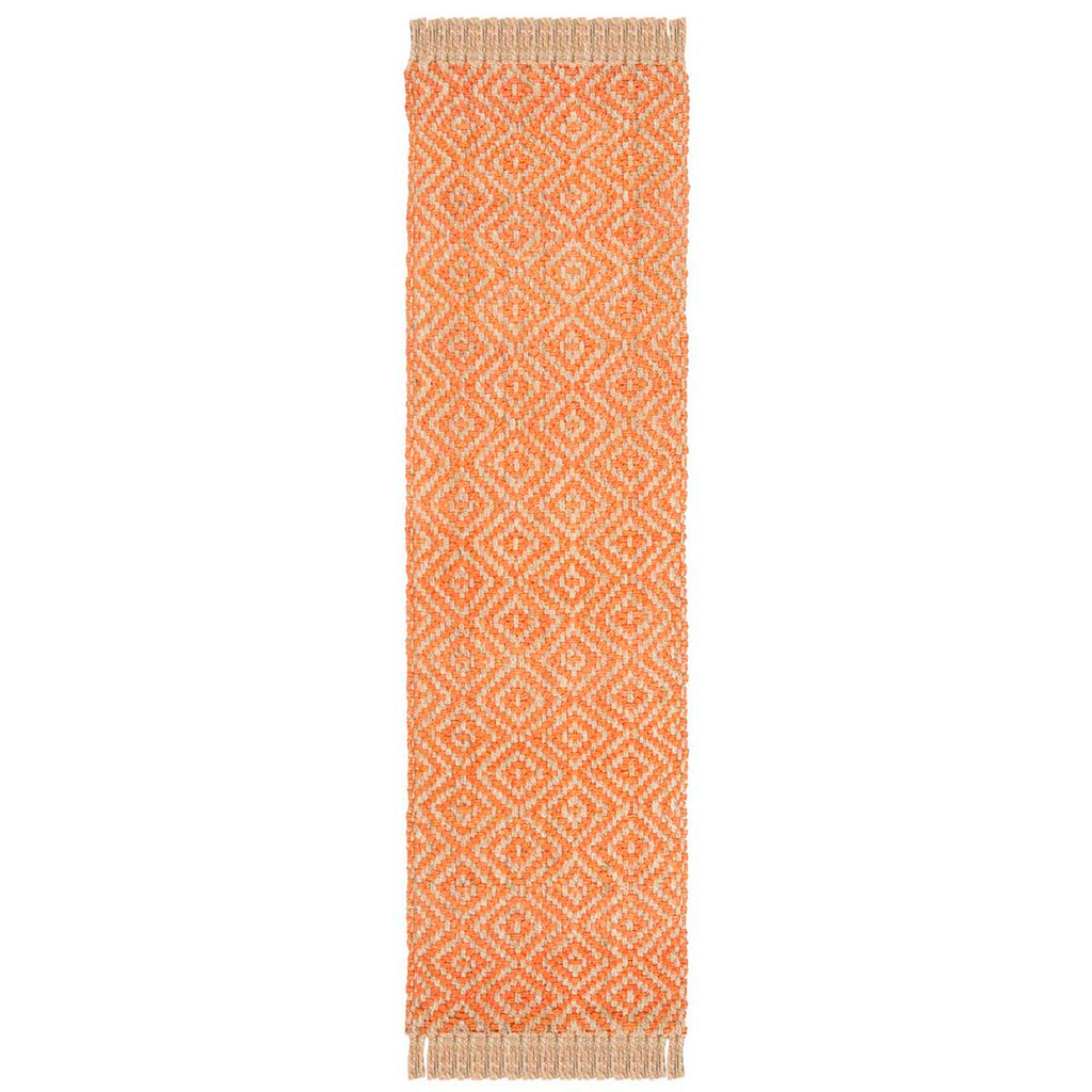 Safavieh Natural Fiber Rug Collection NF266B - Orange / Natural