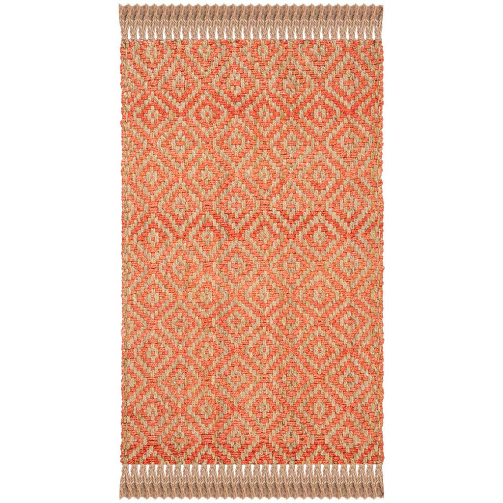 Safavieh Natural Fiber Rug Collection NF266B - Orange / Natural