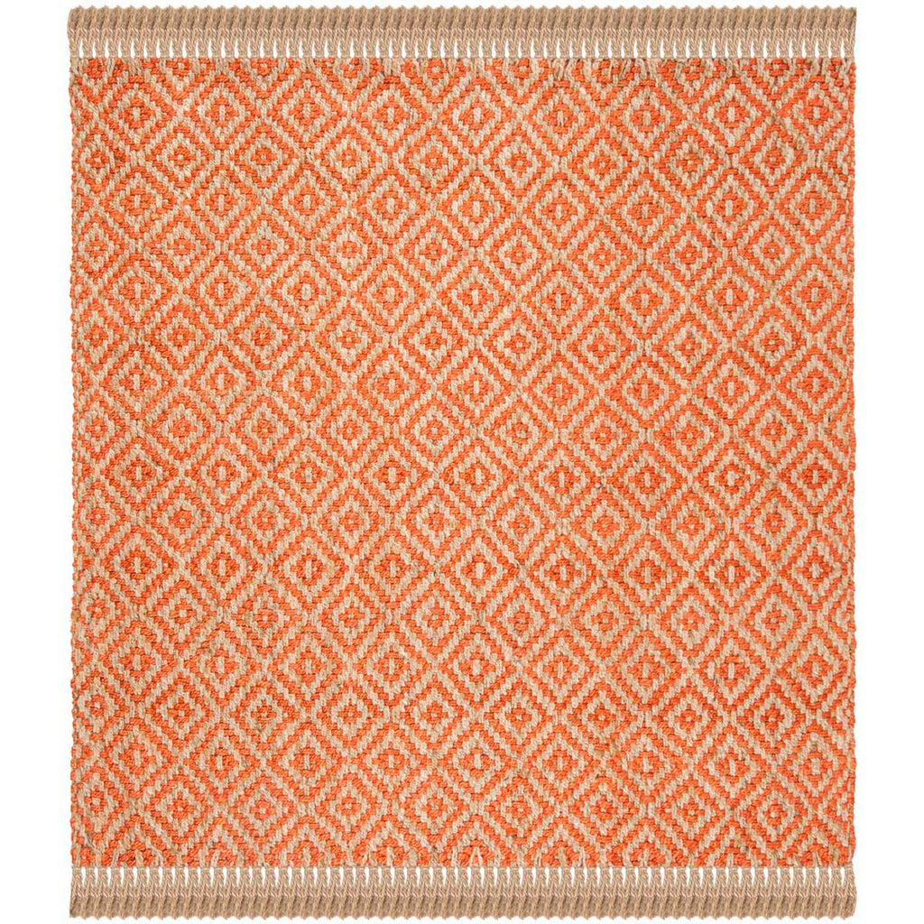 Safavieh Natural Fiber Rug Collection NF266B - Orange / Natural