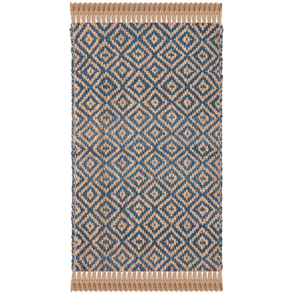 Safavieh Natural Fiber Rug Collection NF266D - Tropical Blue / Natural