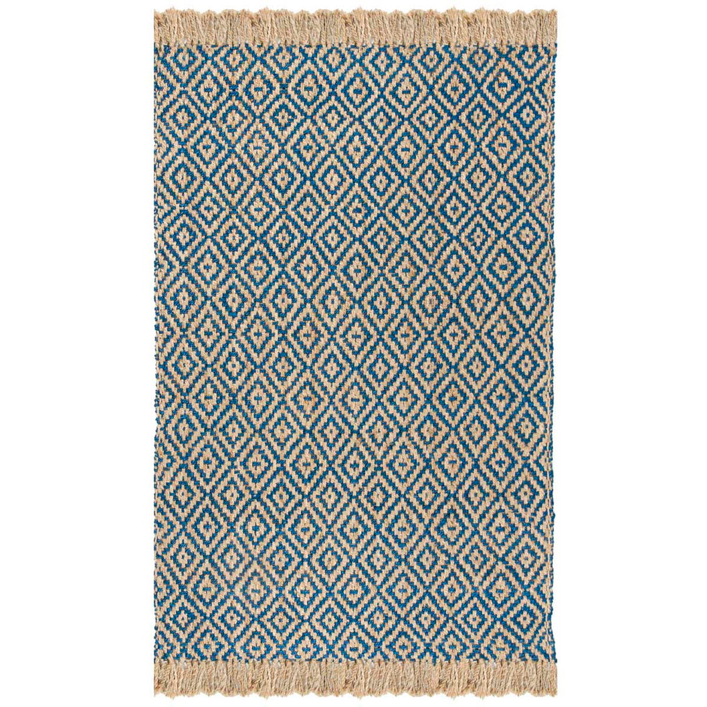 Safavieh Natural Fiber Rug Collection NF266D - Tropical Blue / Natural