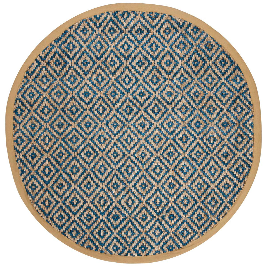 Safavieh Natural Fiber Rug Collection NF266D - Tropical Blue / Natural